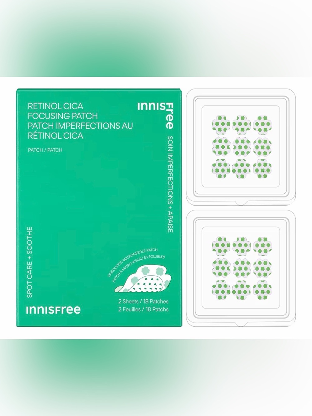 NIP Innisfree Retinol Cica Focusing Microneedle Spot Patches